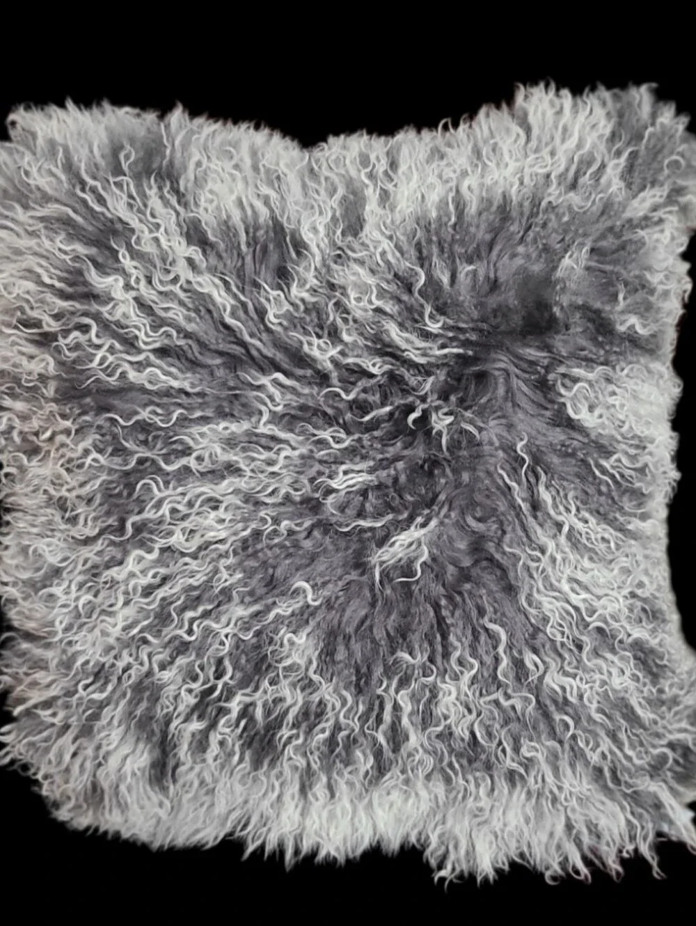Mon Chateau Set of Tibetan Lamb Fur Throw Pillows